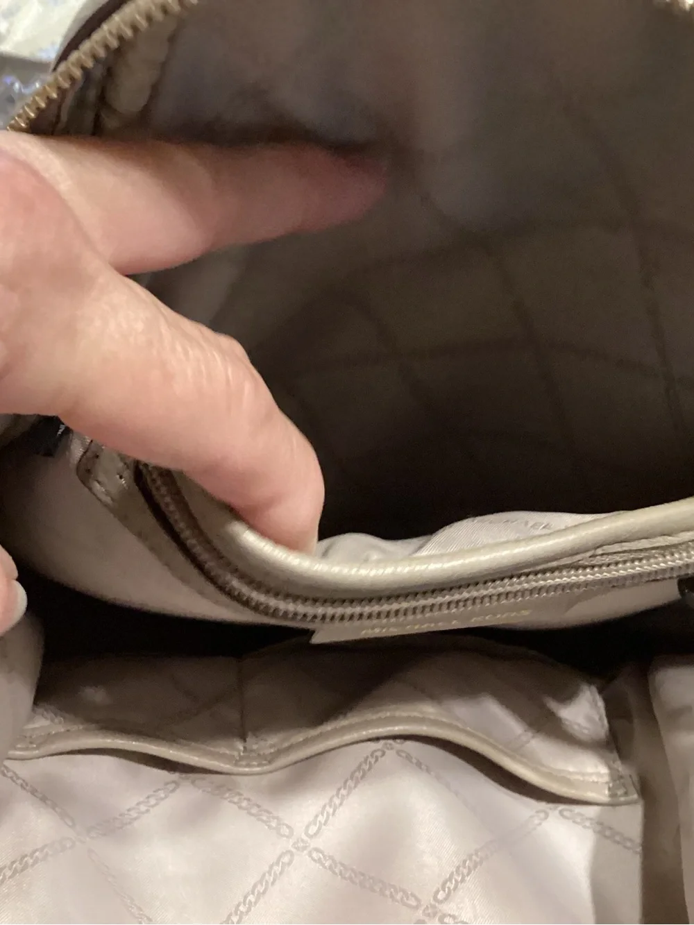 Michael Kors backpack in pebbled leather